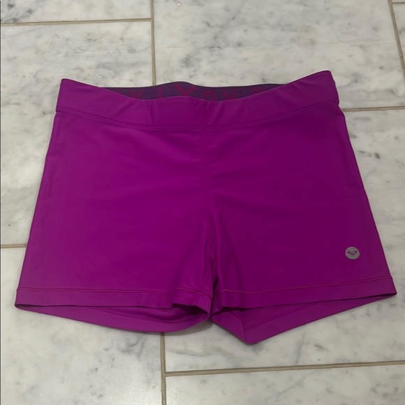 Women's pink/Purple biker Shorts. With an inseam of 2”. - Picture 1 of 3